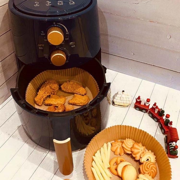 100 Air Fryer Disposable Non-Stick Oil Proof Waterproof Baking Paper Liners - Picture 10 of 10